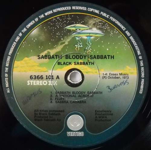 BLACK SABBATH - SABBATH BLOODY SABBATH - GATEFOLD - LP - SOUTH AFRICA - EXC / VG