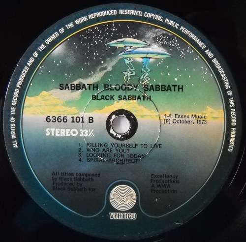 BLACK SABBATH - SABBATH BLOODY SABBATH - GATEFOLD - LP - SOUTH AFRICA - EXC / VG