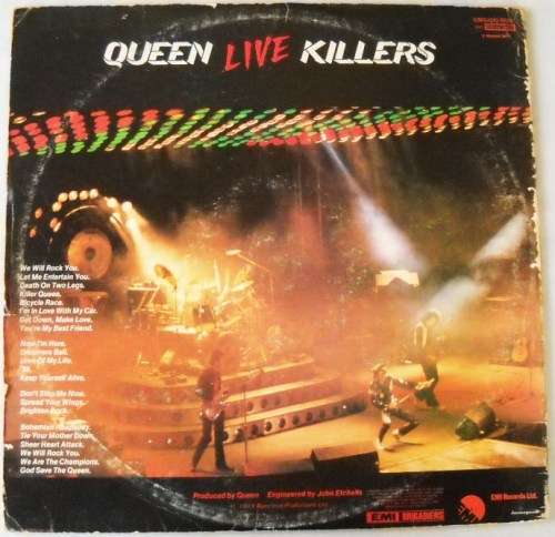 QUEEN - LIVE KILLERS - DBL LP - SOUTH AFRICA - EXC / EXC / G  - WITH COLOUR INNER SLEEVES
