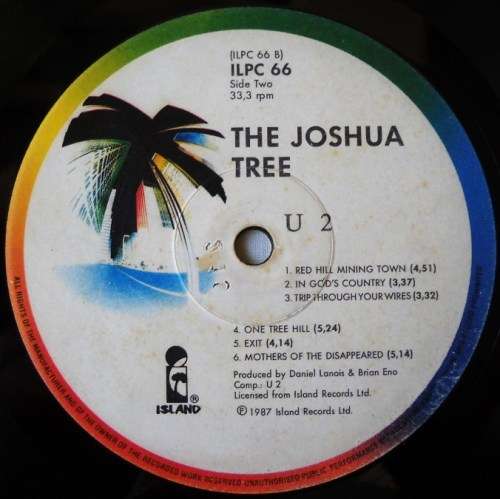 U2 - THE JOSHUA TREE - LP - SOUTH AFRICA - GATEFOLD - VG+ / G