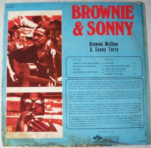 BROWNIE MC GHEE & SONNY TERRY - BROWNIE & SONNY - LP - SOUTH AFRICA - EXC / VG