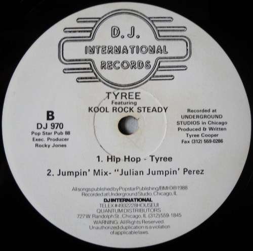 TYREE FEAT. KOOL ROCK STEADY - TURN UP THE BASS - 12" MAXI - USA - EXC / VG
