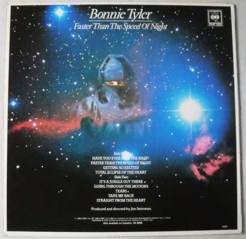 BONNIE TYLER - FASTER THAN THE SPEED OF LIGHT - LP - SOUTH AFRICA - EXC / EXC