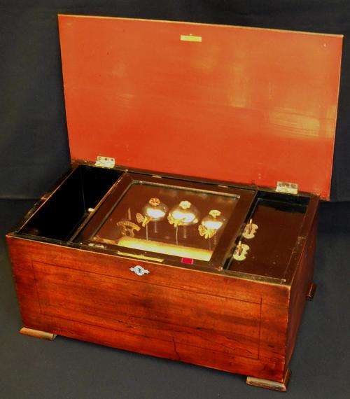 ANTIQUE-SWISS MUSIC BOX-BELLS & BEES-CIRCA 1880-WORKING-LOVELY CONDITION