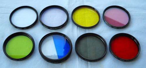 8 ASSORTED CAMERA LENS FILTERS-49mm-EXCELLENT CONDITION