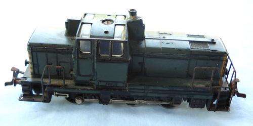 1950's-MARKLIN-SHUNTER LOCO-3 RAIL-Green-NICE CONDITION
