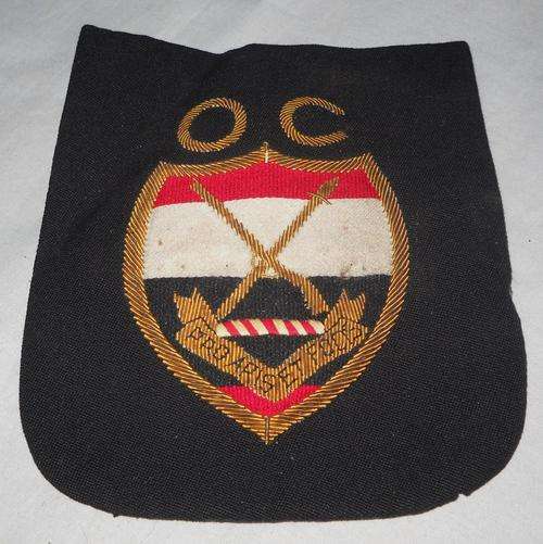 VERY EARLY-MARITZBURG COLLEGE OLD BOYS-NATAL-SOUTH AFRICA-BULLION BLAZER BADGE-GREAT CONDITION