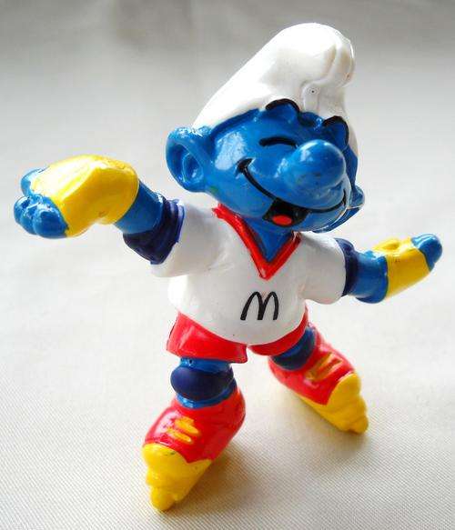 ROLLERBLADE SMURF-MC DONALD'S-PEYO-EXCELLENT CONDITION