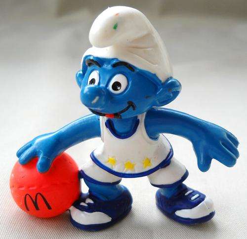 SMURF - MC DONALD'S BASKETBALL SMURF-PEYO-Schlumpf-EXCELLENT CONDITION