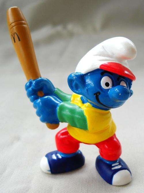 SMURF-MC DONALD'S BASEBALL BATTER-PEYO-1997-EXCELLENT CONDITION