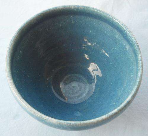 GLOBE BOWL-POWDER BLUE-15 cm WIDE-EXCELLENT CONDITION