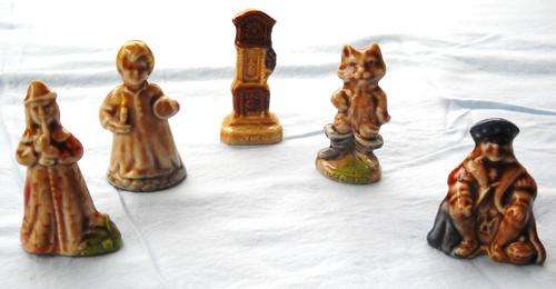 5x NURSERY RHYME WADE WHIMSIES-EXCELLENT CONDITION-1972 ISSUE