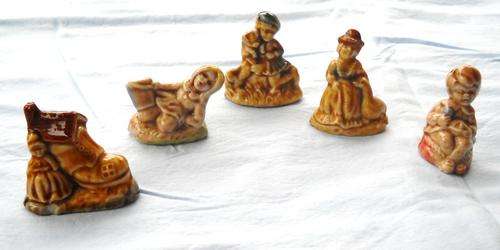 5x WADE NURSERY RHYME WHIMSIES-EXCELLENT CONDITION-1972 ISSUE