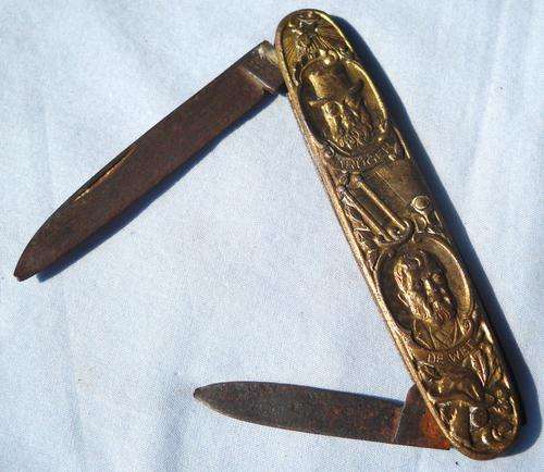 BOER WAR-Pocket Knife-KRUGER & DE WET-GREAT CONDITION