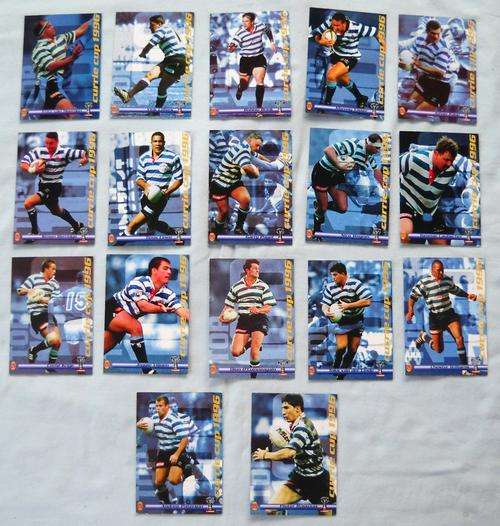WESTERN PROVINCE-17 x SPORTS DECK CARDS-1996-RUGBY-BANKFIN CURRIE CUP SERIES-EXCELLENT CONDITION