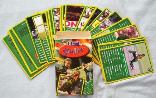 STUMPS-SA-CRICKET AUTOGRAPH CARDS-1st EDITION-Complete Set of 25-IN BOX-EXCELLENT-MINT CONDITION