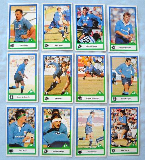 12 x SPORTS DECK CARDS-1992-NORTHERN TRANSVAAL-RUGBY-BANKFIN CURRIE CUP-EXCELLENT CONDITION-BULLS