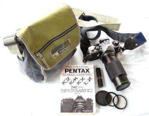 ASAHI PENTAX ME CAMERA & HANIMEX f=80-200/1:4.5 ZOOM LENS-c1976-EXCELLENT CONDITION