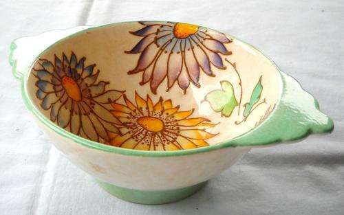 CHARLOTTE RHEAD-BURSLEYWARE-PORRIDGER /BOWL-VERY GOOD CONDITION