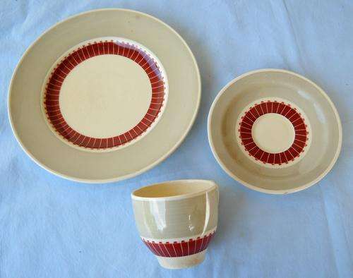 AERO PATTERN-SUSIE COOPER-COFFEE TRIO-EXCELLENT CONDITION