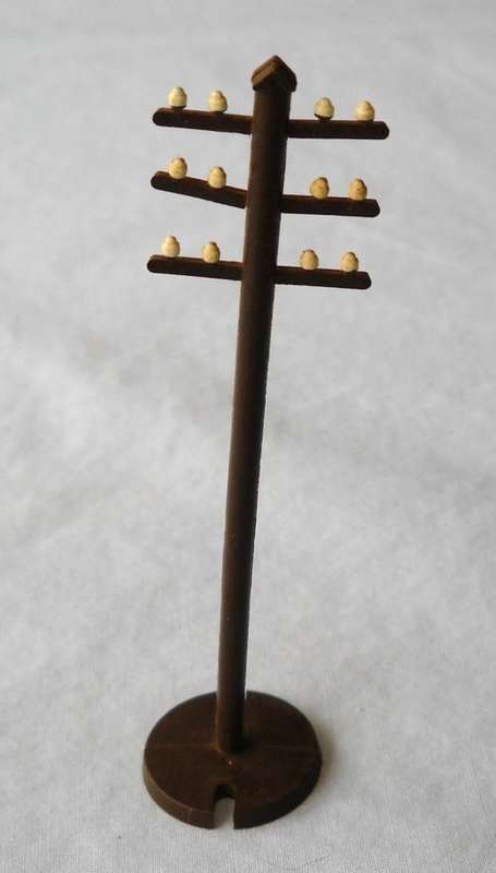 ELECTRICITY POLE-J & LR LTD-TRAIN SET LAYOUT ACCESSORY-EXCELLENT CONDITION