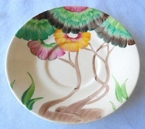 CLARICE CLIFF SAUCER-1935-AUREA-EXCELLENT CONDITION