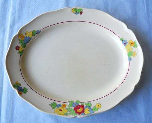 SERVING PLATTER-28 CM WIDE-ROYAL DOULTON-MINDEN-PATTERN D5334-c1930s-VERY GOOD CONDITION