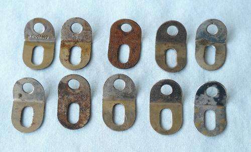 MECCANO-10 X OBTUSE ANGLE BRACKETS-VERY GOOD CONDITION