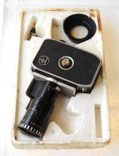 BOLEX PAILLARD-ZOOM REFLEX P2 CINE CAMERA & LENS-1960's-IN POLYSTYRENE PACKAGING-GREAT CONDITION
