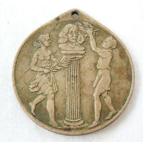 RARE-1952-VAN RIEBECK 300 YEAR TERCENTENARY COMMEMORATIVE MEDALLION-GREAT CONDITION