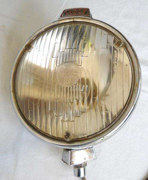 LUCAS SEALED BEAM HEAD LIGHT-CHROMED-C1930-50s-CHEV / FORD-VERY GOOD CONDITION