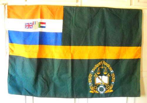 RARE-OLD SOUTH AFRICA CORRECTIONAL SERVICES FLAG-180 CM x 120 CM-EXCELLENT UNUSED CONDITION