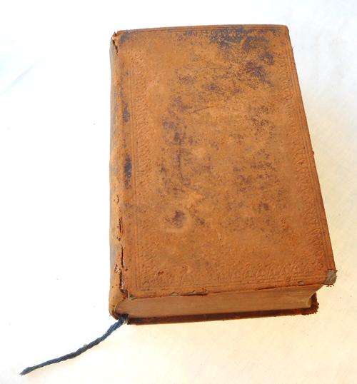 ANTIQUE-1883-BIBLE-PRINTED IN STOCKHOLM-SWEDISH-HC-GOOD CONDITION