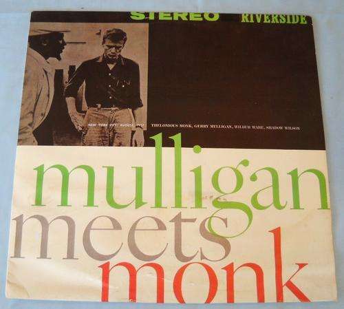 MULLIGAN MEETS MONK-GERRY MULLIGAN/THELONIOUS MONK-LP-EXCELLENT VINYL-JAZZ