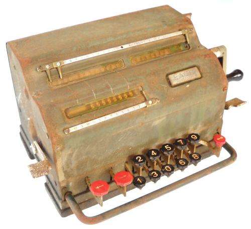 RARE-FACIT TK MECHANICAL ADDING MACHINE-SWEDEN-1936-1954-VERY GOOD COSMETIC CONDITION