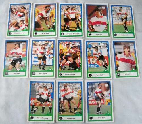 13 x SPORTS DECK CARDS-1992-TRANSVAAL-RUGBY-BANKFIN CURRIE CUP SERIES-EXCELLENT CONDITION-LIONS