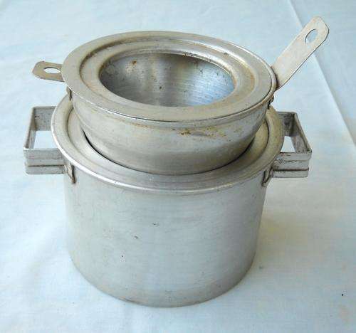 VINTAGE-ALUMINIUM DOUBLE BOILER POTS-VERY GOOD CONDITION-KITCHEN WARE