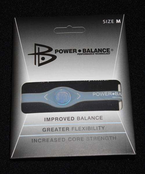 Power Balance SILICON Wrist Bracelet CLEAR Medium BRAND NEW IN BOX  FREE SHIPPING