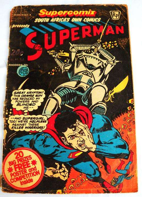 SUPERCOMIX-SOUTH AFRICA-SUPERMAN-#4- VG 4.5