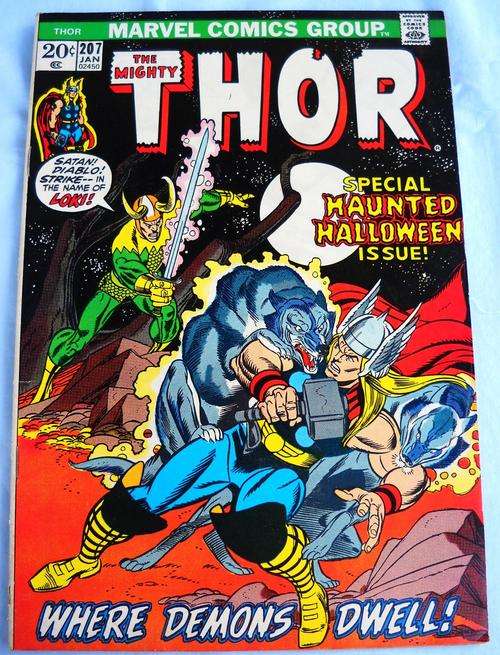 THE MIGHTY THOR- MARVEL COMICS-1973-#207-VF 8.0
