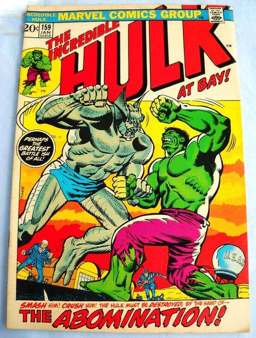 #159-THE INCREDIBLE HULK-MARVEL COMICS-1973-VG/FN 5.0