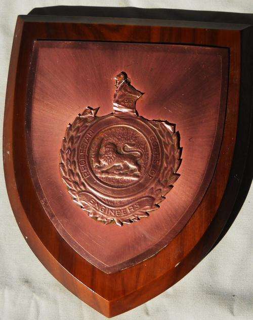 RHODESIAN ENGINEERS CORPS-WALL PLAQUE
