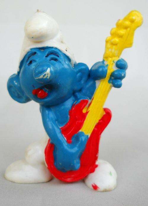 SMURF-GUITARIST SMURF-PEYO-Schlumpf-EXCELLENT CONDITION