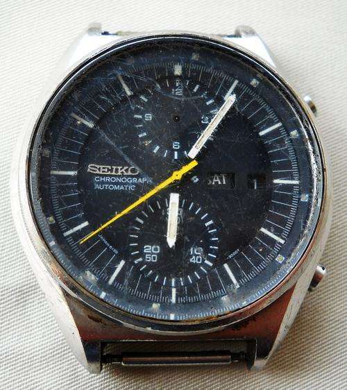 SEIKO CHRONOGRAPH AUTOMATIC WATCH-DAY/DATE-21 Jewels-6138 3000-For Spares