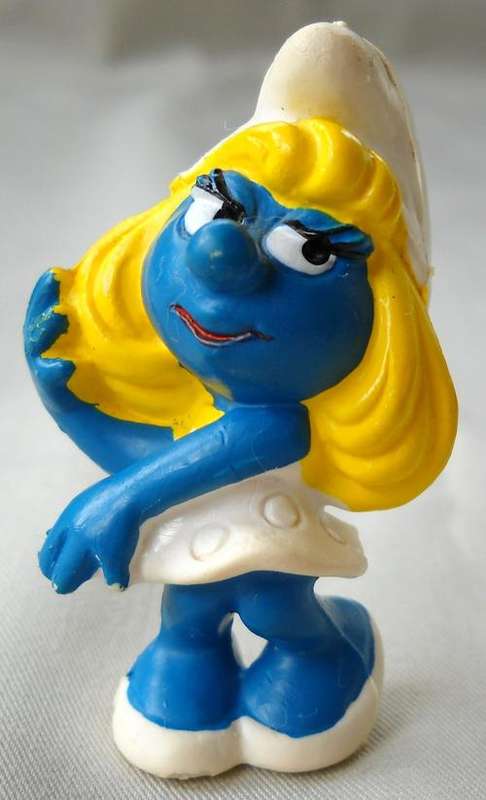 FLIRTING SMURFETTE-PEYO-EXCELLENT CONDITION-SMURF