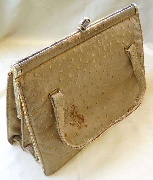 VINTAGE-ELEPHANT SKIN HANDBAG