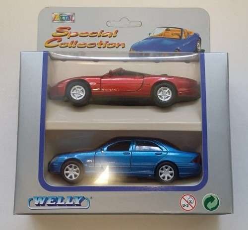 WELLY - Special Collection - Double Pack - Jaguar Sport and Mercedes Benz C Class - 1/36