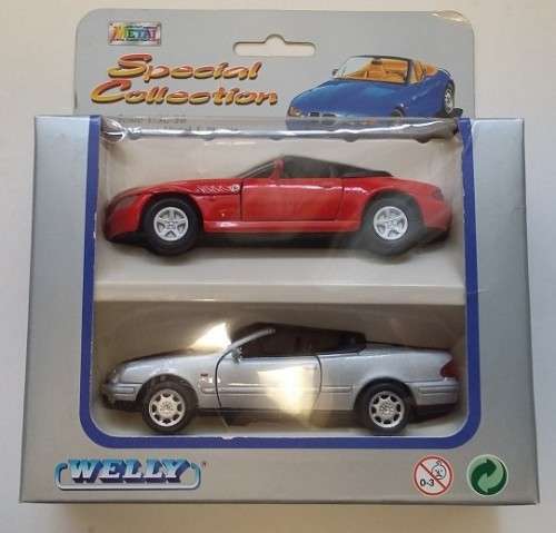 WELLY - Special Collection (Double) - BMW Z3 and Mercedes Benz E Cabriolet