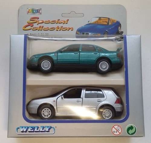 WELLY - Specila Collection (Double) - Audi A4 and VW Golf - 1/36