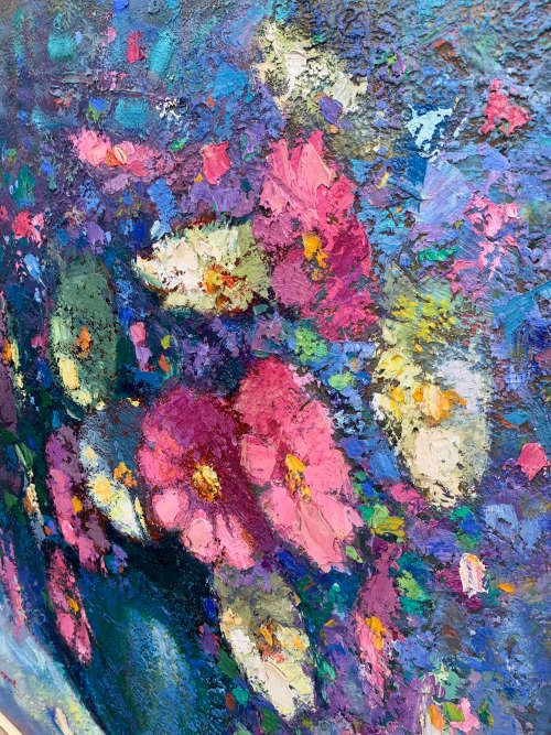 Mike Parsons - Magnificent Bold Floral! 75x50 BEAUTY!
